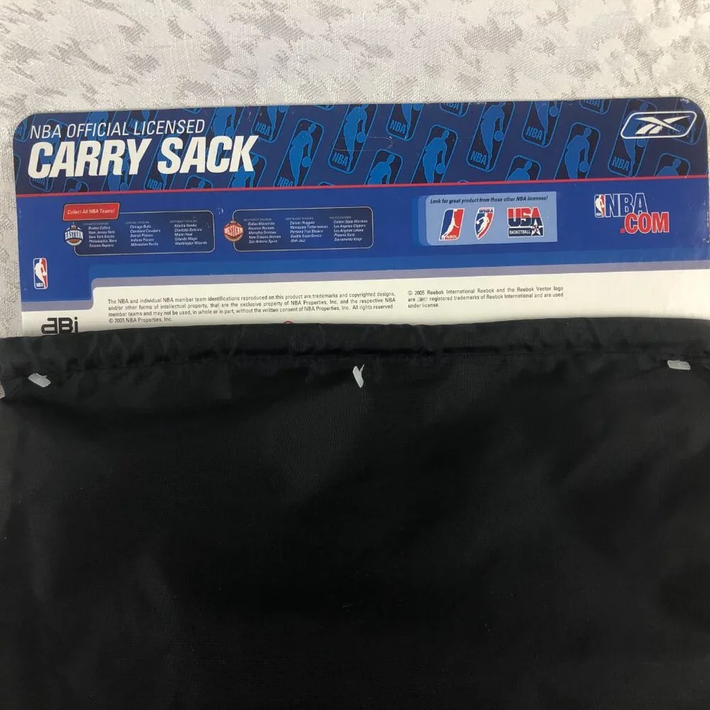 NBA Official Licensed Black Multipurpose Basketball Carry Sack NWT